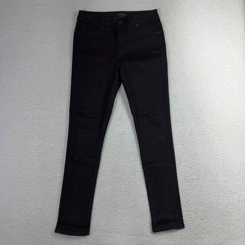 DSTLD Mens Black 30x28 (Fits 28.5x28) Solid Skinny Fit Jeans Skate Work